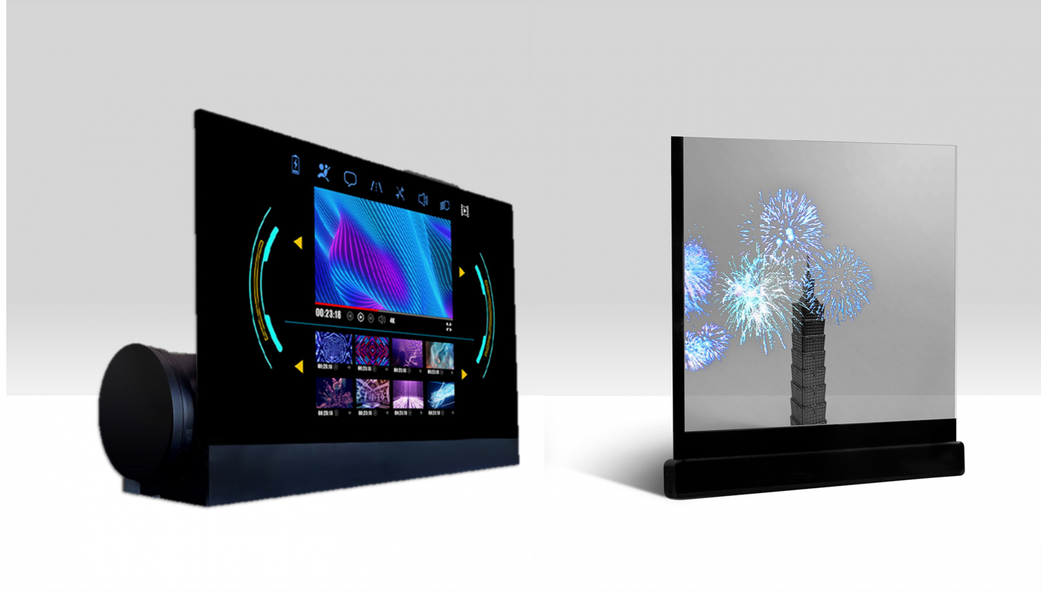 可卷式、折迭性、高透明